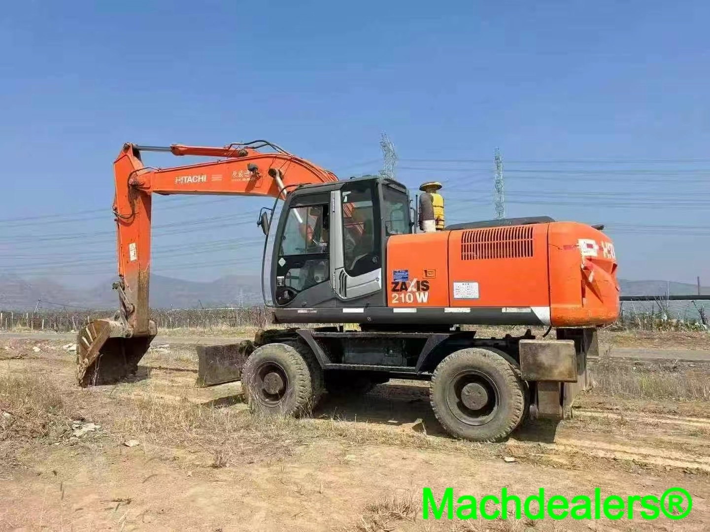 2017 Hitachi ZAXIS 210W Wheeled Excavator - Image 2